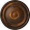 Ekena Millwork Reece Ceiling Medallion (Fits Canopies up to 2 3/8"), Hand-Painted Rust, 12"OD x 1 3/4"P CM12RERUS - alternate 1